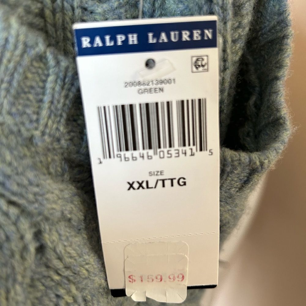 NWT POLO by Ralph Lauren 'Cashmere' Blend Sweater- Size XXL - Picture 10 of 11